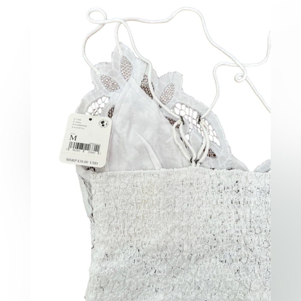 Free People White Crop top, Womens Size Medium, Color White - Picture 3 of 3